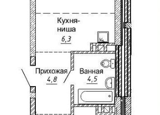 2-комнатная квартира на продажу, 55.2 м2, Новосибирск, улица Фрунзе, с1, метро Берёзовая роща