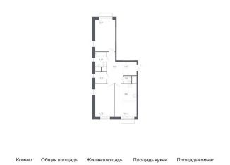 Продается 2-комнатная квартира, 70.1 м2, Балашиха, жилой квартал Новоград Павлино, к6