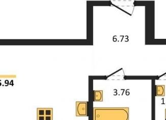 Продажа 1-комнатной квартиры, 45.9 м2, Богучар