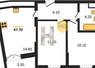 Продается 2-комнатная квартира, 45.9 м2, Екатеринбург, ЖК На Тенистой, Тенистая улица, 8Б