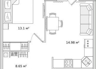 Продается 1-ком. квартира, 40.5 м2, Ленинградская область, улица Первых, 4к7