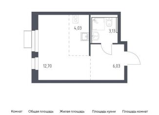 Квартира на продажу студия, 25.9 м2, Химки, жилой комплекс Квартал Ивакино, к2