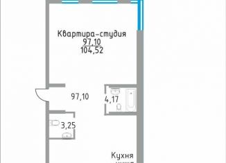 Продаю квартиру студию, 104.5 м2, Самарская область, Ново-Садовая улица (дублёр)