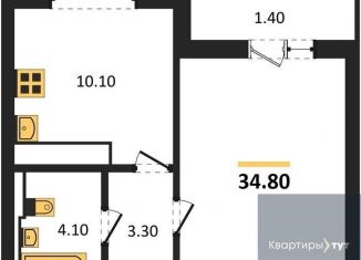 Продажа 1-комнатной квартиры, 34.8 м2, Воронеж, улица Загоровского, 13к2, Центральный район