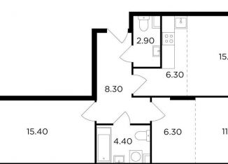 Двухкомнатная квартира на продажу, 68.8 м2, Мытищи, проспект Астрахова, 14Б