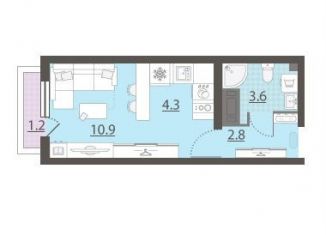 Продается квартира студия, 22 м2, Екатеринбург, метро Площадь 1905 года