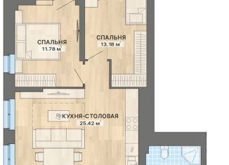 Продается 3-ком. квартира, 83.4 м2, Екатеринбург, метро Чкаловская