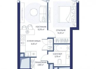 Продажа 2-ком. квартиры, 42.7 м2, Москва, 1-й Сетуньский проезд, вл8