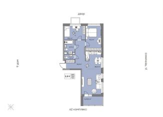 Продажа двухкомнатной квартиры, 76.2 м2, Набережные Челны