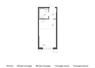 Квартира на продажу студия, 23.9 м2, Московская область, жилой комплекс Спутник, 21