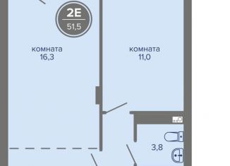 Продается двухкомнатная квартира, 51.5 м2, Пермский край, шоссе Космонавтов, 309А