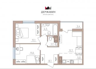 Продается трехкомнатная квартира, 56.5 м2, Петрозаводск, улица Луначарского, 32