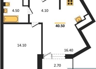 Продам 1-комнатную квартиру, 40.6 м2, Воронеж, бульвар Содружества, 6