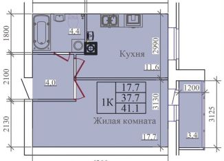 Продам 1-комнатную квартиру, 41.1 м2, Ивановская область