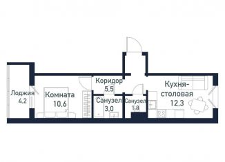 Продаю 1-комнатную квартиру, 32.8 м2, Челябинская область