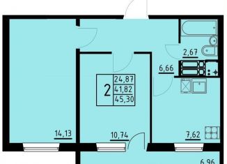 Продажа 2-комнатной квартиры, 45.3 м2, Пермь