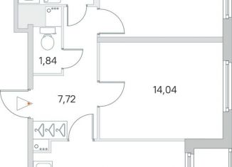 Продается 2-комнатная квартира, 59.4 м2, Ленинградская область