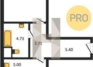 Продам 1-комнатную квартиру, 49.2 м2, Новосибирск