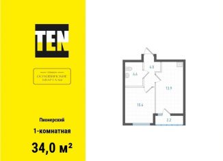 Продается 1-ком. квартира, 34 м2, Екатеринбург