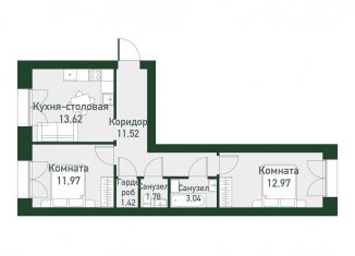 Продаю 2-ком. квартиру, 57 м2, Екатеринбург