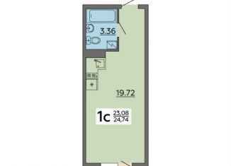 Продам квартиру студию, 24.7 м2, Воронеж, Советский район, Острогожская улица, 164