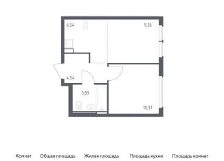 Продается 1-ком. квартира, 34.6 м2, Москва, жилой комплекс Остафьево, к20