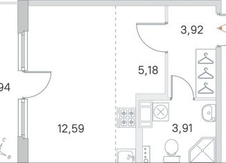 Продажа квартиры студии, 28.6 м2, посёлок Стрельна, ЖК Любоград