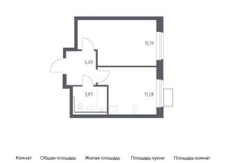 Продается 1-комнатная квартира, 35 м2, посёлок Жилино-1, жилой комплекс Егорово Парк, к3.1