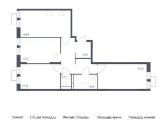 Продажа 3-ком. квартиры, 76 м2, Московская область, жилой комплекс Квартал Строгино, к2