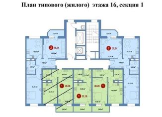 Однокомнатная квартира на продажу, 36.5 м2, деревня Островцы, улица Лётчика Волчкова, 4