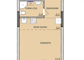 Продаю квартиру студию, 25.6 м2, Ижевск, ЖК Ежевика, жилой комплекс Ежевика, 9