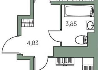 Продам 1-комнатную квартиру, 39.8 м2, Санкт-Петербург, Русановская улица, 20к3, ЖК Аквилон Скай