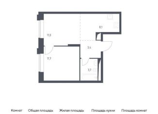 Двухкомнатная квартира на продажу, 37.9 м2, Москва, Верейская улица, 41с88, Можайский район