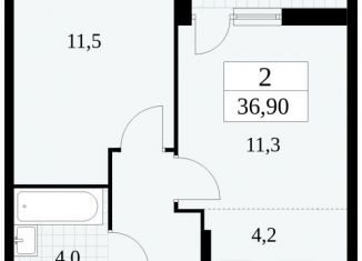 Продается 2-комнатная квартира, 36.9 м2, поселение Сосенское, жилой комплекс Прокшино, 5.2.6