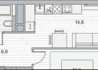 Продам 1-комнатную квартиру, 43.6 м2, Москва, Береговой проезд, 3, ЖК Береговой