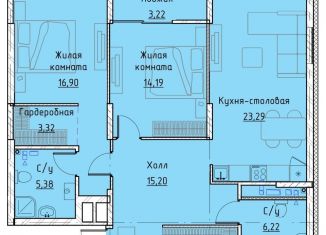 Продается 2-комнатная квартира, 90.4 м2, Екатеринбург, ЖК Клевер Парк