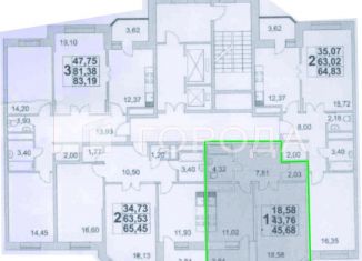 Продажа однокомнатной квартиры, 45.7 м2, Москва, 6-я Радиальная улица, 3к4, ЖК Царицыно