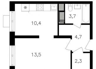 Продается квартира студия, 34.6 м2, Москва, район Щукино, улица Берзарина, 32к1.2