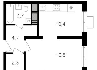 Продажа квартиры студии, 34.6 м2, Москва, район Щукино