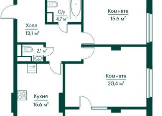 2-ком. квартира на продажу, 80.1 м2, Самара, метро Российская