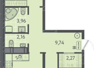 Продажа 2-комнатной квартиры, 62.5 м2, Краснодар