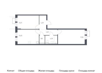 Продается двухкомнатная квартира, 60 м2, Московская область