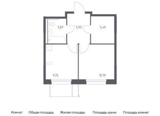 Продается однокомнатная квартира, 35.8 м2, Химки, жилой комплекс Квартал Ивакино, к2