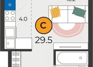 Продается квартира студия, 29.5 м2, Тюмень, Восточный округ