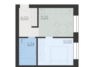 Продаю 1-комнатную квартиру, 33.5 м2, село Ленино, Рудничная улица