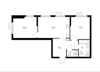 Продажа 2-ком. квартиры, 57.4 м2, Москва, метро Владыкино