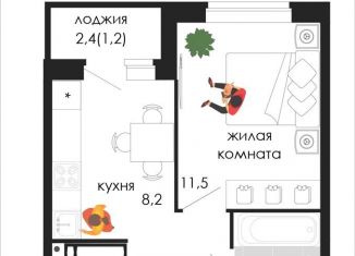 Однокомнатная квартира на продажу, 32 м2, Пермь, Кузнецкая улица, 43В