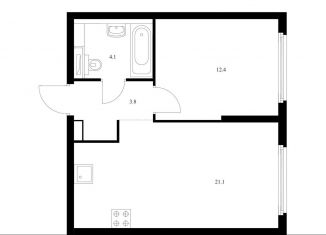 Продаю 1-ком. квартиру, 41.4 м2, Москва, ЖК Барклая 6