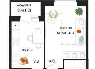 Продается однокомнатная квартира, 32.9 м2, Пермь, Кузнецкая улица, 43В