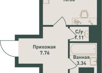 Продаю двухкомнатную квартиру, 50.2 м2, городской посёлок имени Свердлова